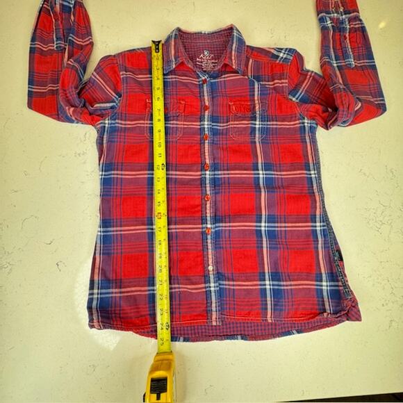 Kuhl Plaid Double Layer Button Up Long Sleeve Shirt Sz Medium - Picture 8 of 12
